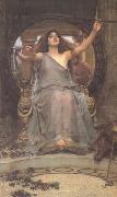 John William Waterhouse Circe offering the Cup to Ulysses (mk41) oil painting on canvas